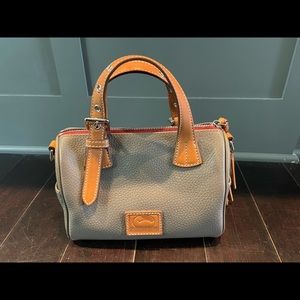 Dooney and Bourke leather purse handbag stone